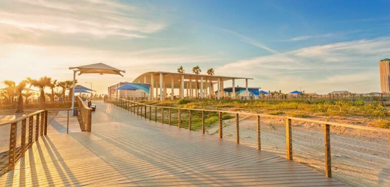 Isla Blanca Park Lerma Pavilion at South Padre Island, Texas